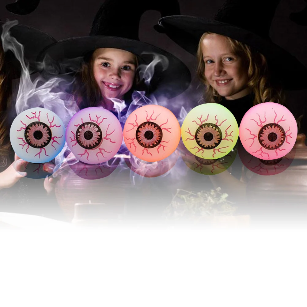 

25 Pcs Artificial Child Kidcraft Playset Halloween Eyeball Decorations M Bouncy Toys Fluorescent