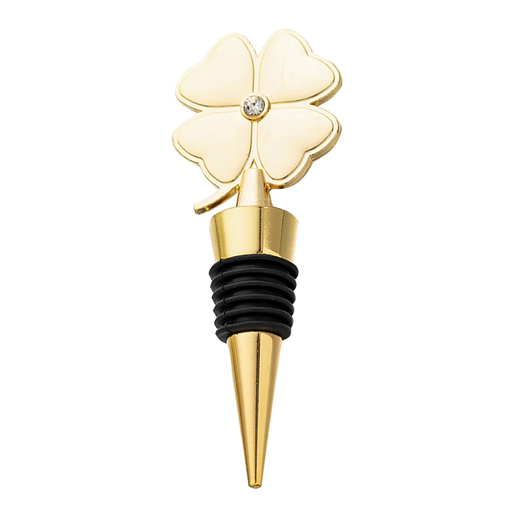 

Stopper Bottle Stoppers Champagne Vacuum Plug Shamrock Sealer Metal Reusable Pump Cap Personalized