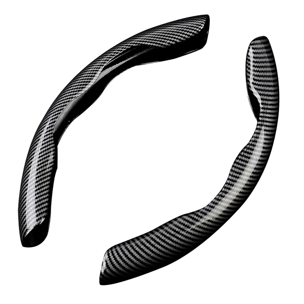 

2pcs Carbon Steering Wheel Trim Car Steering Sleeve Steering Wheel Booster Covers Steering Wheel Cover