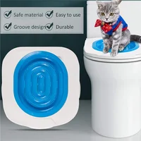 K40 Cat Toilet Training Kit Litter Box Puppy Cat Litter Mat Cat Toilet Trainer Toilet Pet Cleaning Cat Teach Cat to Use Toilet