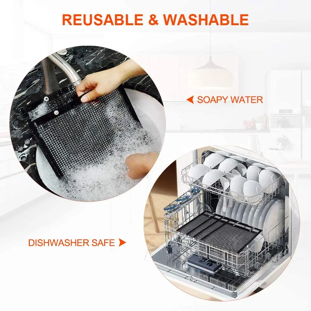 Антипригарная Сетчатая Сумка для барбекю и гриля многоразовая термостойкая