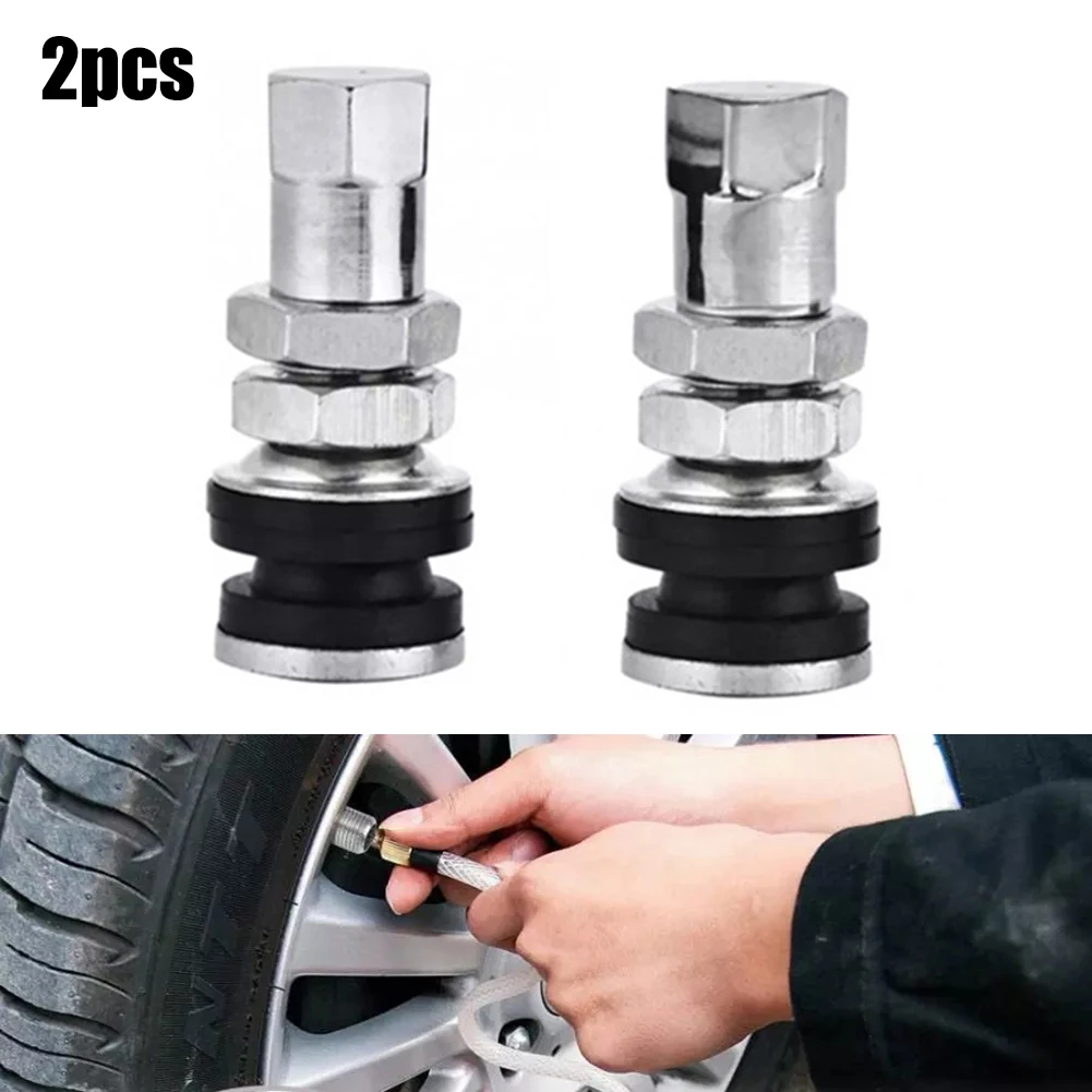 

2pcs TR161 Bolt-in Car Tubeless Wheel Tire Valve Stem Dust Cap Cover For Motorcycles Scooter Moped Bicycle Rims