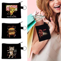 coin wallet men card package women bags small coin purses mini clutches 2022 cute monster anime fashion canvas luxury hand bags