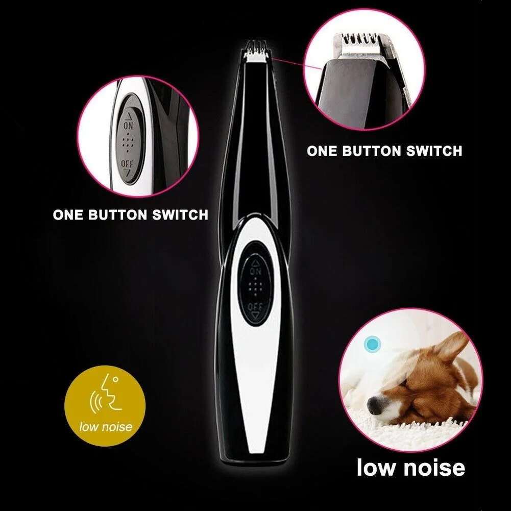 Pet Nail Hair Trimmer Grinder Cat Dog Grooming Tool Electrical Shearing Cutter USB Rechargeable Haircut Paw Shaver Clipper |