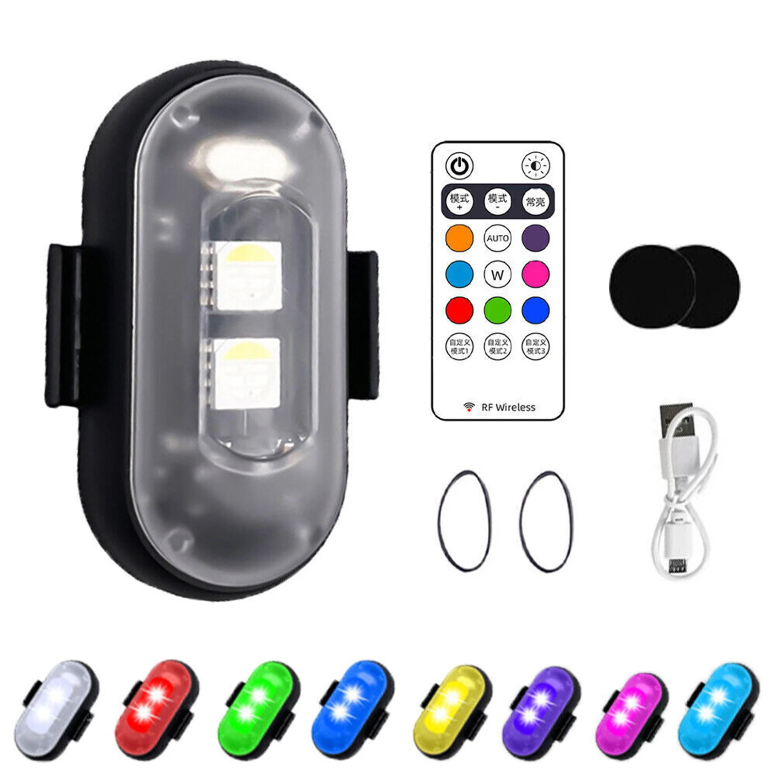 

Motorbike Remote Control Drone Light Motorcycle Lights 1/2/3/4pcs 110mah IP65 Waterproof Controlled Within 7 Meters