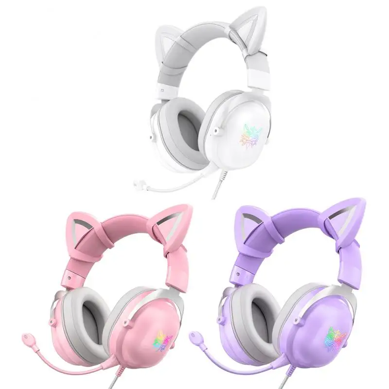 Беспроводные наушники X11 со съемными милыми кошачьими ушками и микрофоном |