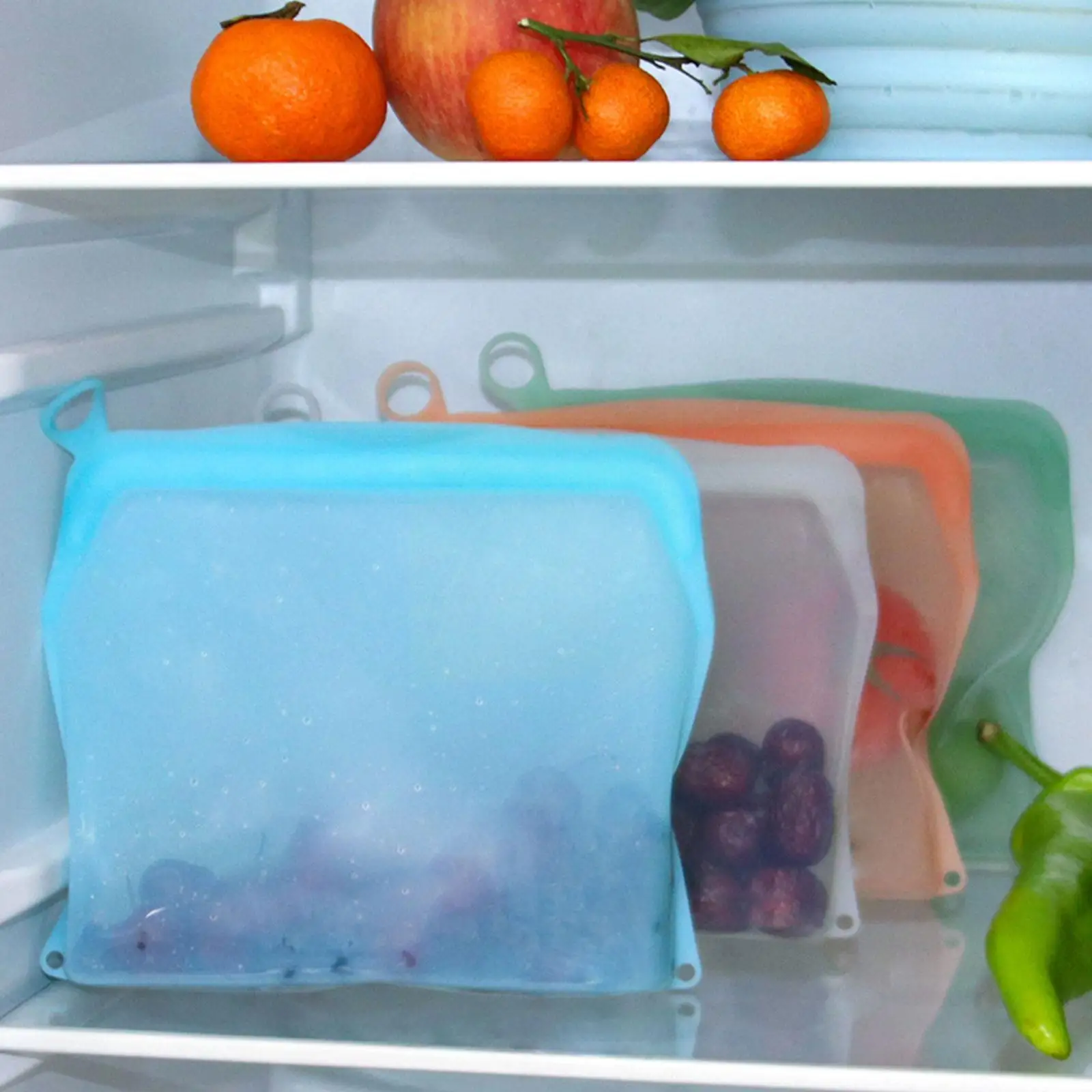 

Silicone -keeping Bag Vegetable Food Vacuum Storage Thickened Sealed Bag Sub-packaging Bag B7q2