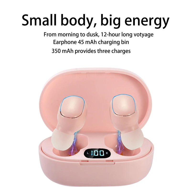 Новинка 2022 наушники-вкладыши E7S TWS Bluetooth 5 0 беспроводные наушники со светодиодный