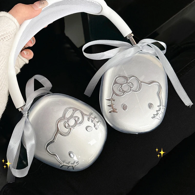 Прозрачный чехол для гарнитуры MINISO Apple Airpods Max Защитный наушников с рисунком