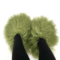 factory price new designer real tan sheep fur women slides slippers for season with customized color