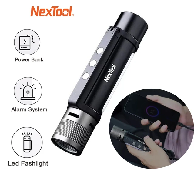 NexTool Flashlight Outdoor IPX4 Waterproof Audible Alarm Function Emergency PowerBank 6 in 1 Portable Light 2