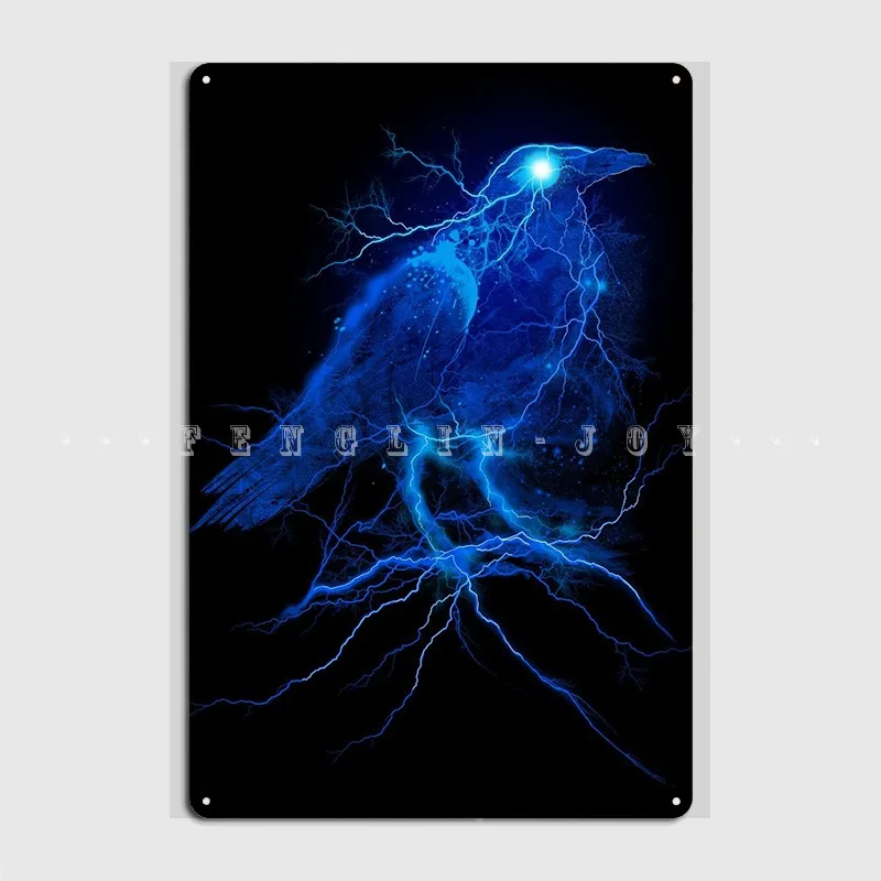 

Rayven Metal Sign Wall Cave Club Bar Vintage Painting Décor Tin Sign Poster