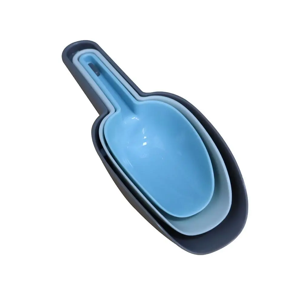 

Набор голубых ложек для мороженого, Многофункциональные кухонные инструменты с нескользящей ручкой, подвесные пластиковые аксессуары для кухни