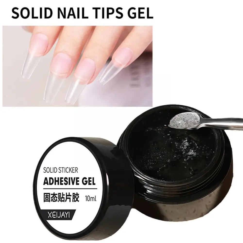 

10ml Solid Patch Adhesive Nail Adhesive New Phototherapy Gel Gel Acrylic Varnish Solid Function Tips Nail Patch Tool Canned