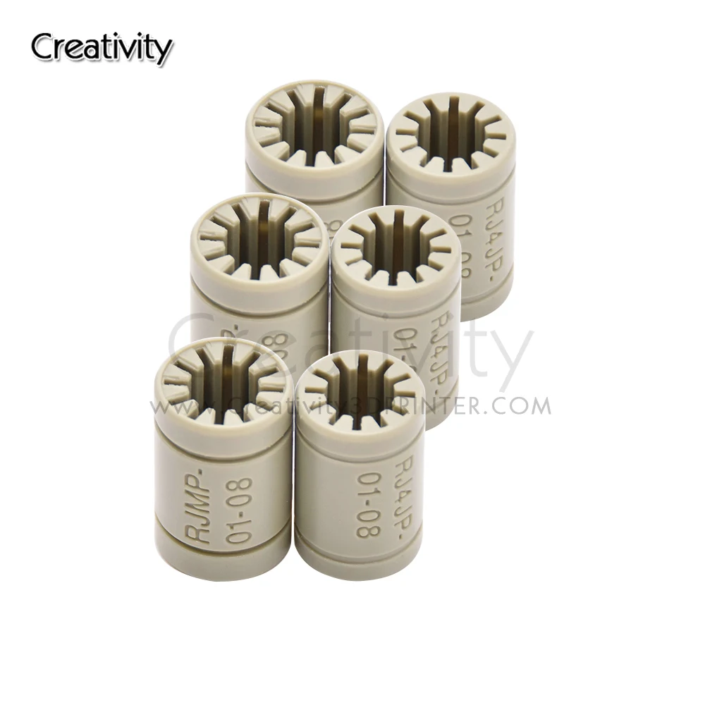 5 шт. пластиковые детали флуоресцентный подшипник твердый полимер LM8UU 8 мм