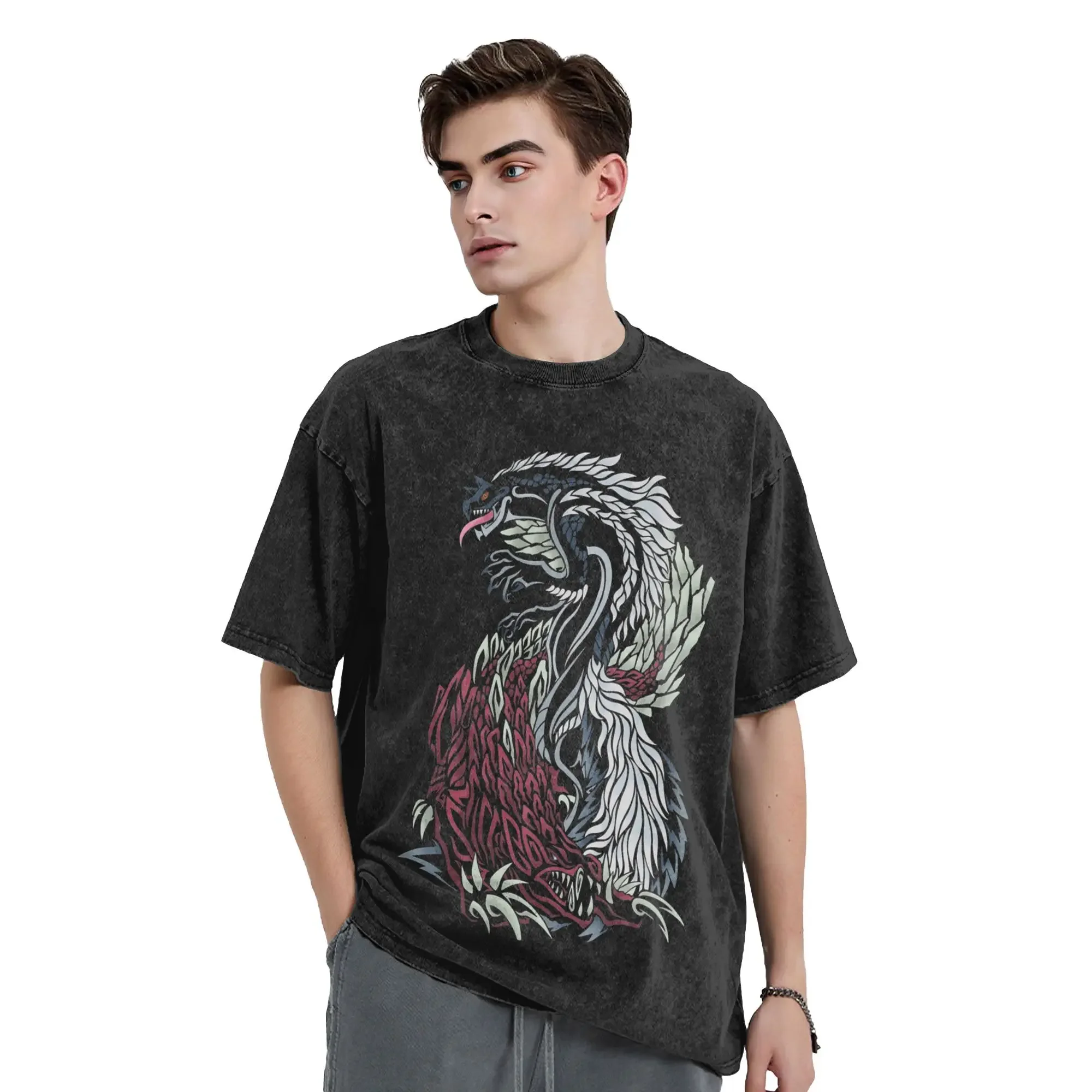 Мужские футболки Monster Hunter Wilds Tobi Кадачи Одогрена летние эстетические с короткими