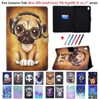 Для планшета Lenovo Tab M10 HD 2nd Gen TB X306F X306X 10,1 дюймовый планшетный чехол щенок кожаный чехол-бумажник подставка Funda для Lenovo Tab M10 HD крышка