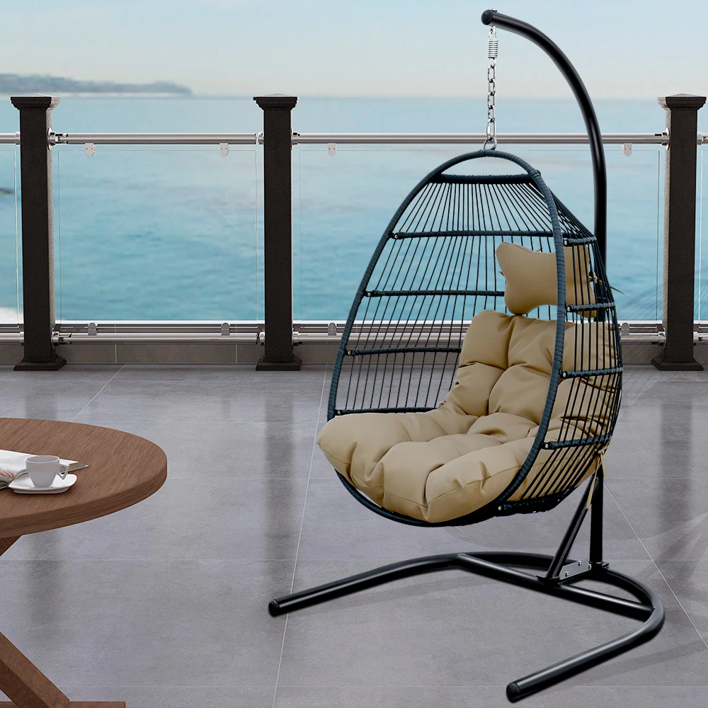 Swing Chair Patio Egg Chair Single Swing Chair For Garden Patio Living Room Leisure Chair