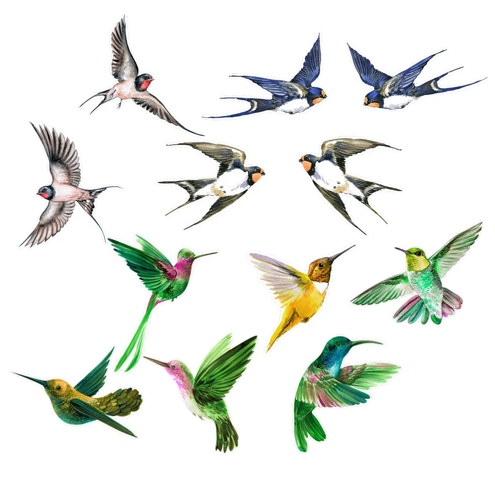 

Window Hummingbird Bird Decals Sticker Decal Hummingbirds Alert Collision Clings Anti Windows Cling Diy Decorative Vinyl Murals