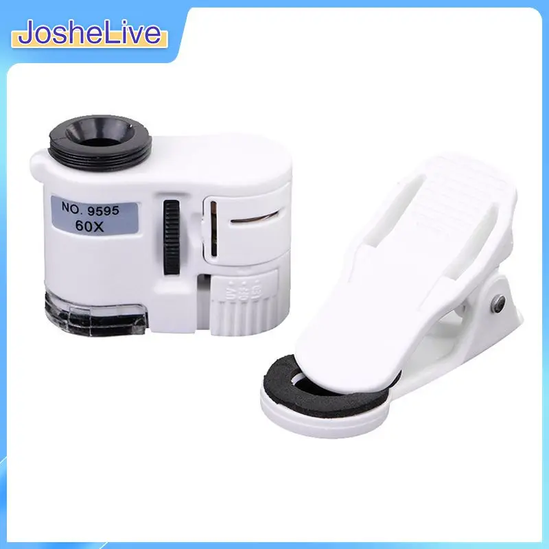 

60X Phone Microscope Magnifier Microscope Camera with LED Light Phone Universal Mobile Magnifying Lens Macro Zoom Camera Clip