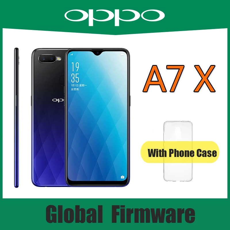 Смартфон OPPO A7X, Helio P60, Android, 8,14 Гб ОЗУ, 128 Гб ПЗУ, 16 Мп, сканер отпечатка пальца, OTG, глобальная прошивка (без аксессуаров)
