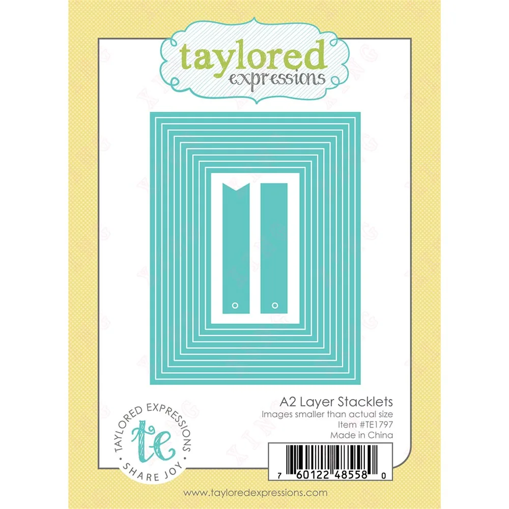 

2023 Valentine's Day Diy Scrapbook Decoration Embossing Craft Templates Handmade A2 Layer Stacklets Molds New Metal Cutting Dies