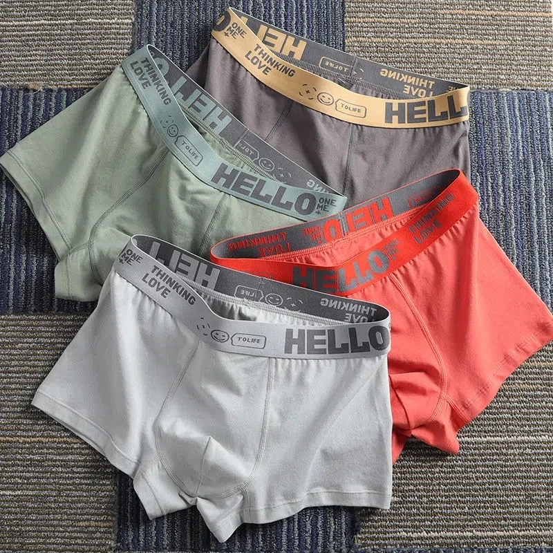 Men's Panties Boxer Men Soft Men's Briefs Cotton Man's Underwear Mid Waist Men Underpants Breathable Men's Shorts Free Shipping