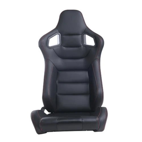 

RACING SEAT ALL BLACK SIMULATOR LEATHER WITH DOUBLE SLIDER 2PCS