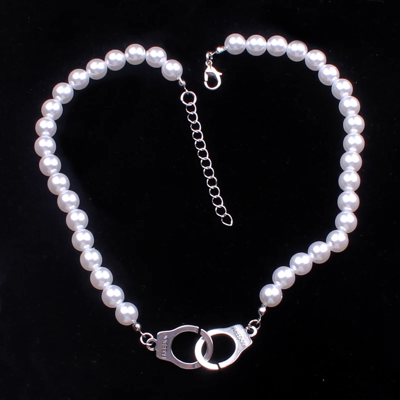 

Ожерелье-чокер в готическом стиле, алюминиевое колье в стиле панк, темное художественное украшение в готическом стиле, ожерелье с хрустальн...