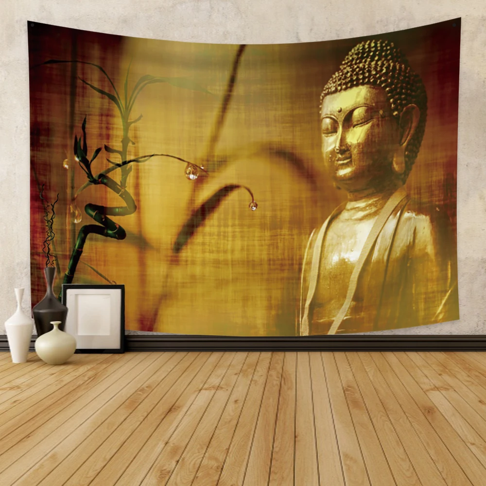 Индийский Будда медитация фотоэлемент религиозная настенная подвеска