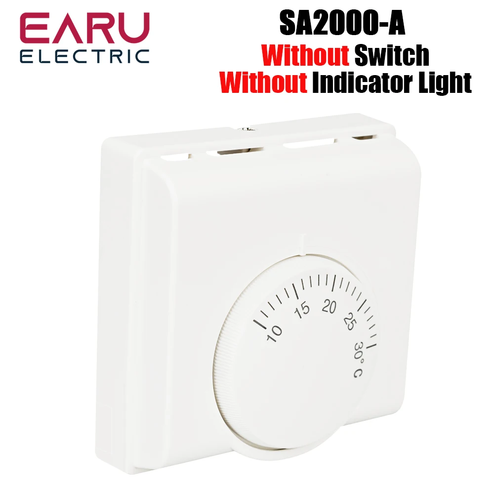 

Механический терморегулятор EARUELECTRIC 10-30°C 220В