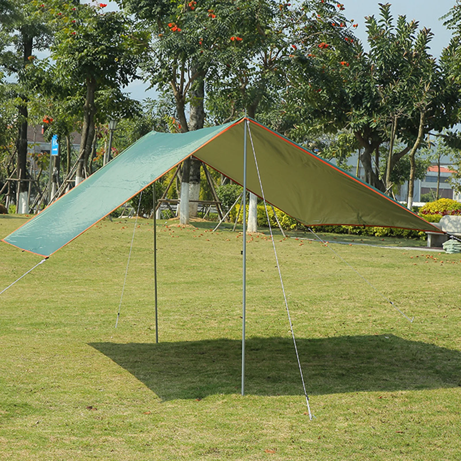

Тент от солнца, водонепроницаемое уличное освещение для сада, вечеринки, тент, беседка, 95 строительных блоков, легко складывается и переноси...