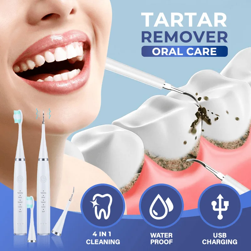 

Electric Sonic Teeth Plaque Cleaner Dental Stone Removal Ultrasonic Dental Scaler For Teeth Tartar Stain Tooth Calculus Remover