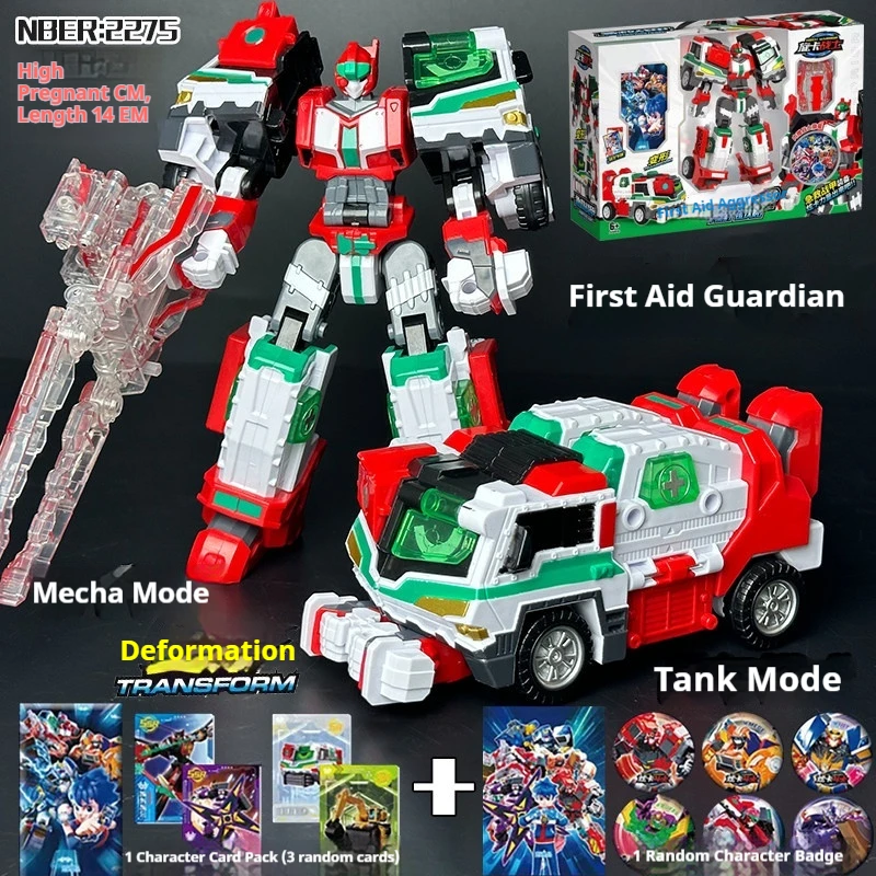 Металлический робот-пожарный Cardobot, трансформирующийся в пожарную машину, фигурка-трансформер для мальчиков, детей, игрушка для игр (art.: 3920d81fd1349) - 3920d81fd1349