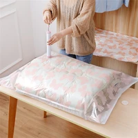 thickened vacuum storage bag for cloth compressed bags with hand pump reusable blanket clothes quilt organizer travel quilt clot