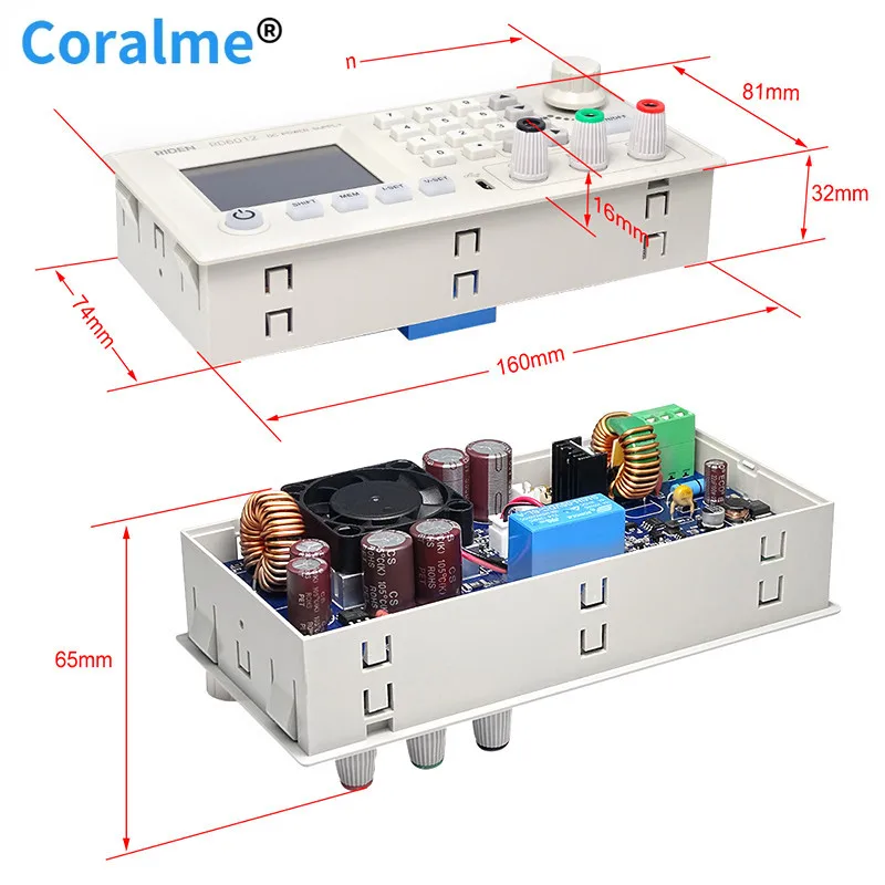 RD6012 RD6012W USB WiFi DC to Напряжение Ток понижающий источник питания Регулируемый