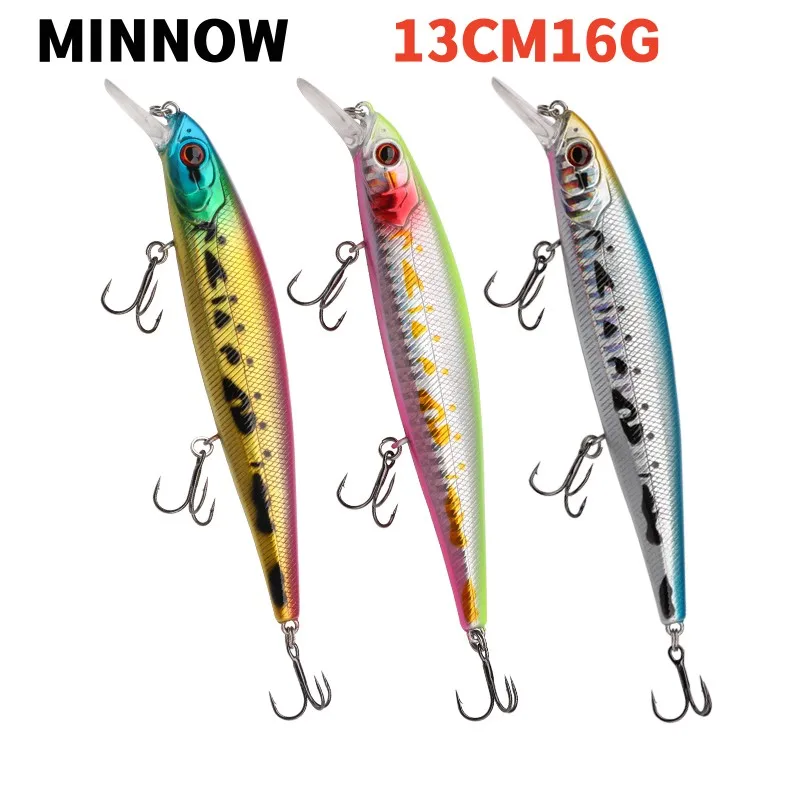 

13CM16g Floating Minnow Fishing Lure 3D Laser Eyes Artificial Bait Carp Crankbaits Fishing Wobblers For Pike Fishing Accessories