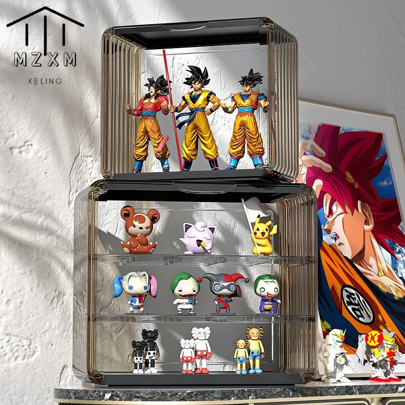 

Transparent Mysterious Box Display Box Doll Toy Storage Box Mysterious Box Character Display Cabinet Dust Proof Doll Storage Box