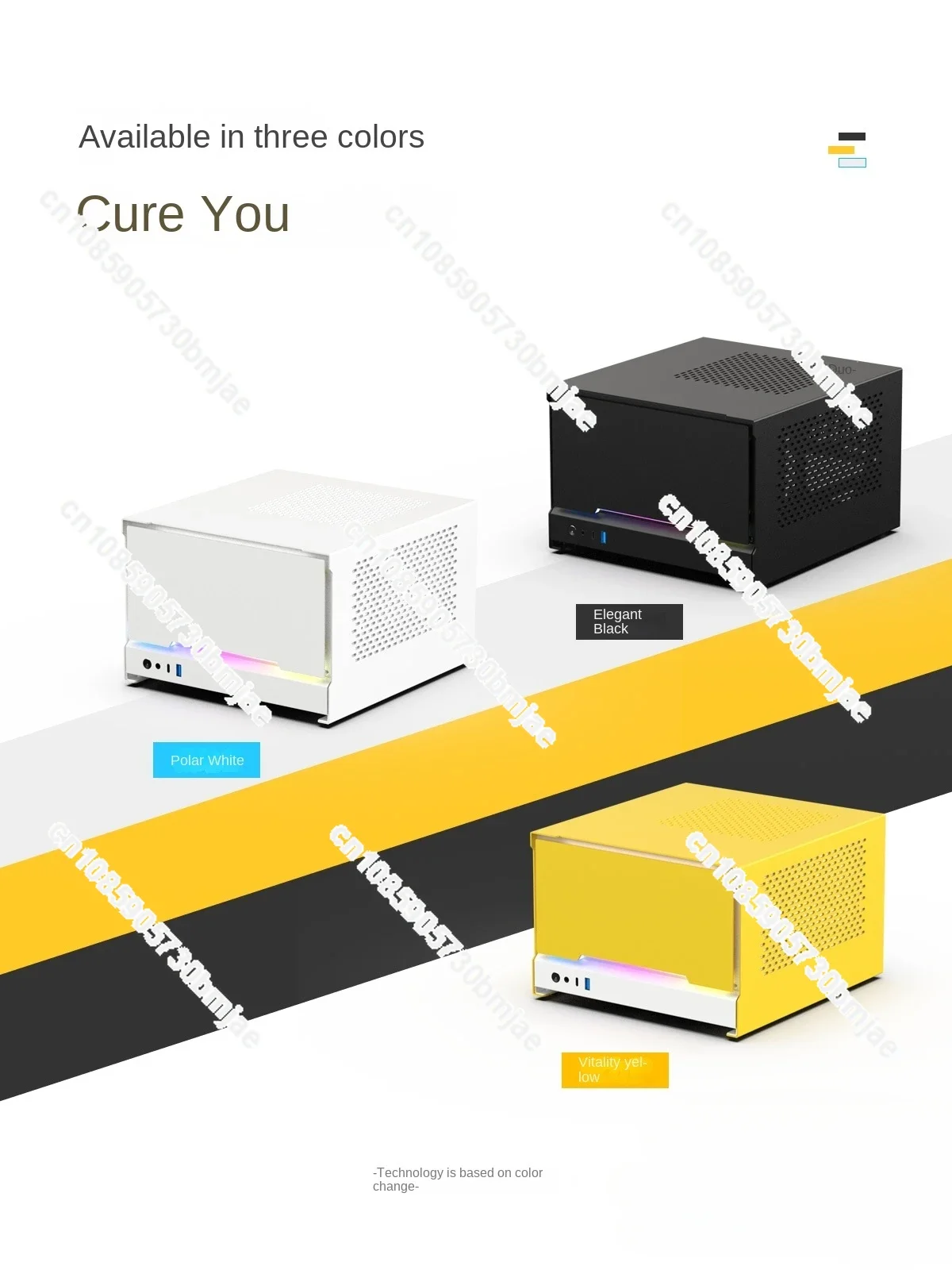 ITX E24T Energy Box горизонтальный настольный компьютер SFX алюминиевый башня из сплава с