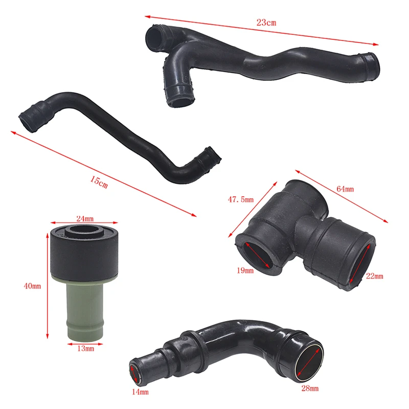 Комплект дыхательных шлангов двигателя 8 шт./компл. резиновые автомобильные