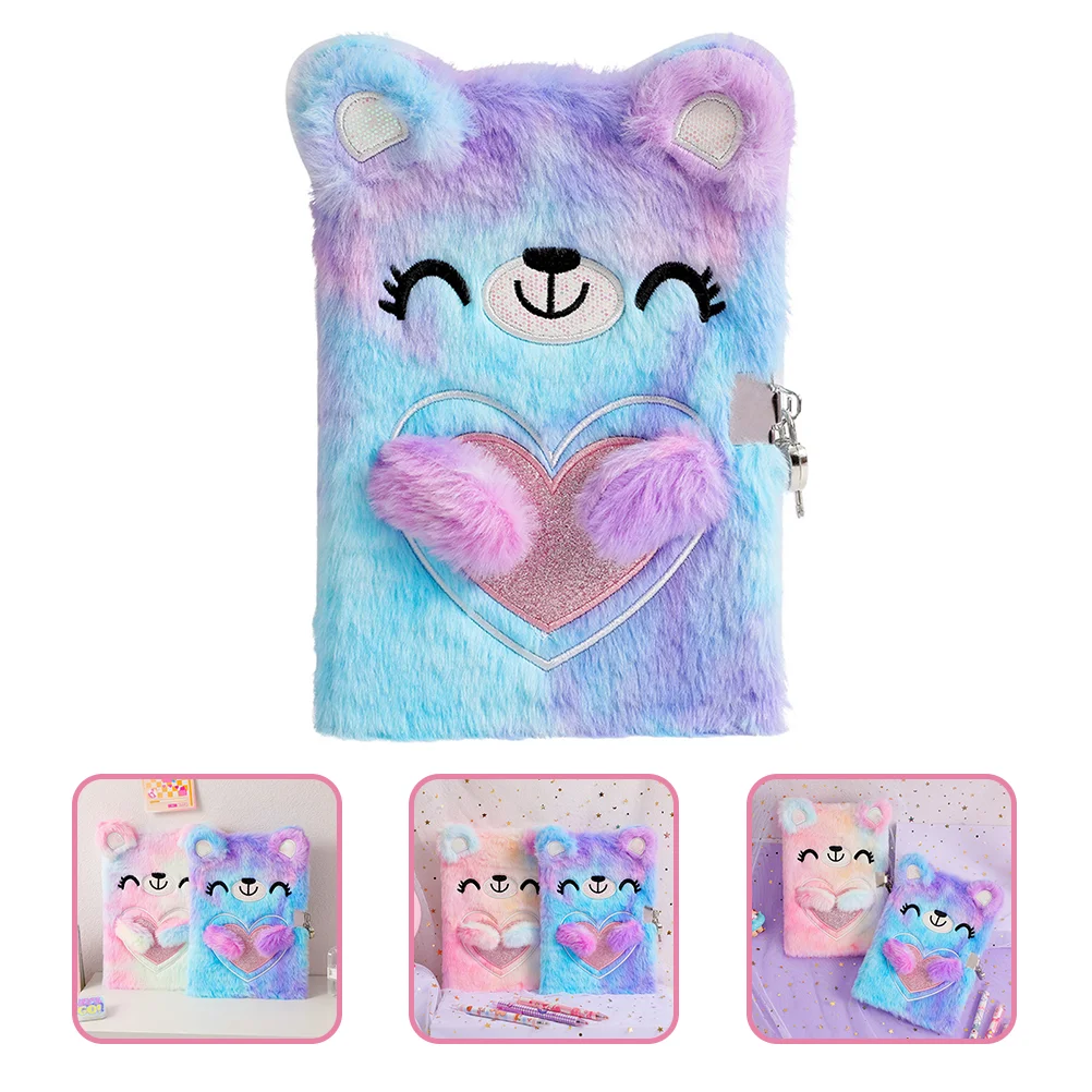 Блокнот с замком Kawaii стационарные блокноты для девочек мультяшный ключ милый