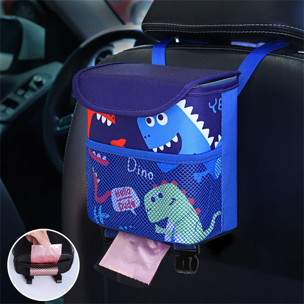 

Car Garbage Can Car Interior Car Hanging Storage Box CreativeS Multi-functional Small Storage Bag Interior Supplies Neon Lights