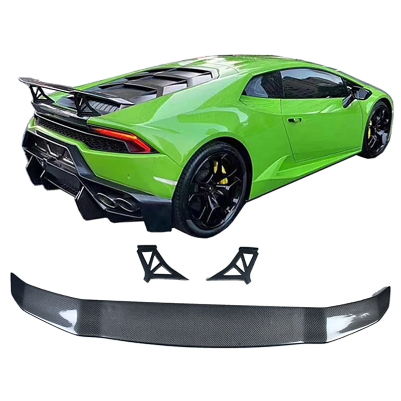 

For 2012-2022 Lamborghini lp580 LP610 carbon fiber rear real carbon fiber rear spoiler V-spoiler
