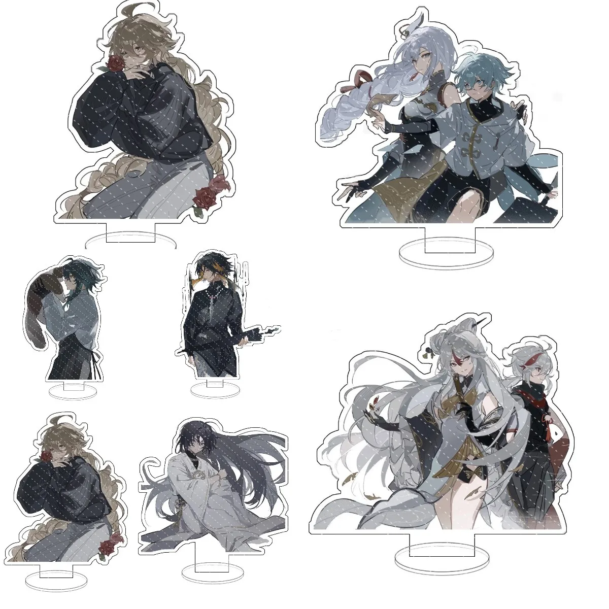 

Hot Game Anime Genshin Impact Scaramouche Cosplay Acrylic Action Figure Xiao Shenhe Stand Model Toy Desk Decor Prop Fans Gift