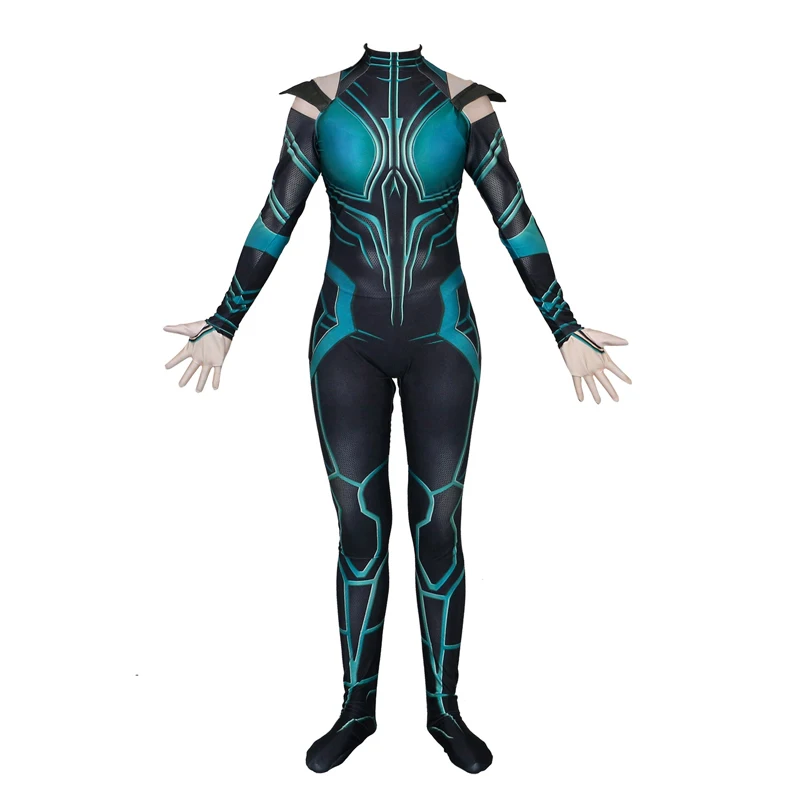 

Оптовая продажа, костюмы DC из спандекса для косплея из аниме на Хэллоуин с 3D принтом, реквизит для героев мультфильма «бог смерти», Хела