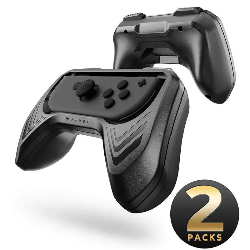 

NEW2023 Mumba Grip for Nintendo Switch Joy-Con, 2-Pack Switch Controller Grip Handle Kit for Nintendo Switch Joy-Con (Black)