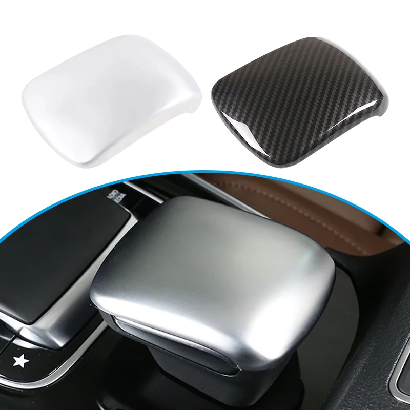 

ABS Carbon Fiber Center Control Armrest Box Head Cover Gear Head Cover Trim For Mercedes Benz B GLB 200 2020 Auto Decoration