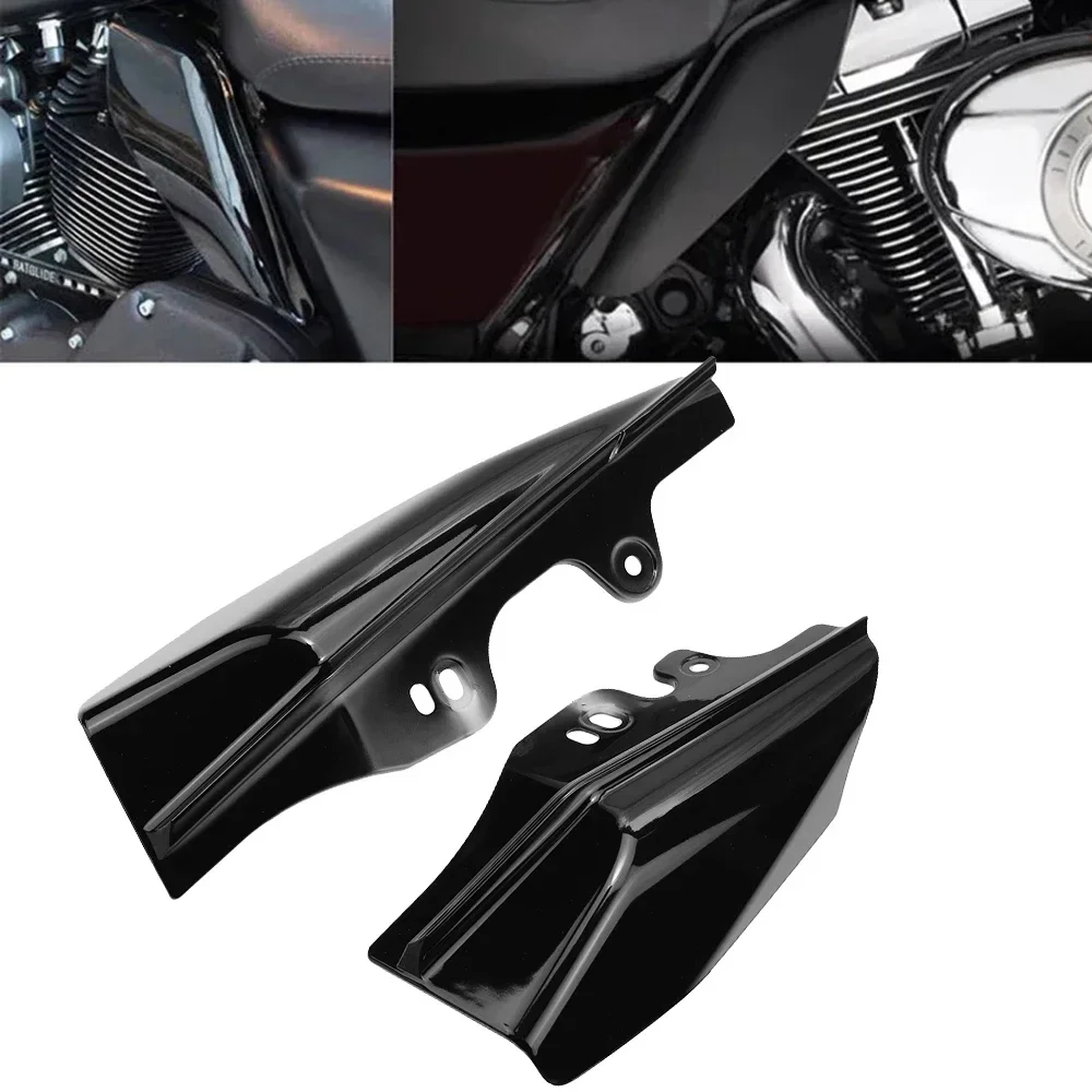 Мотоциклетный воздушный дефлектор средней рамы теплозащитный экран черный для