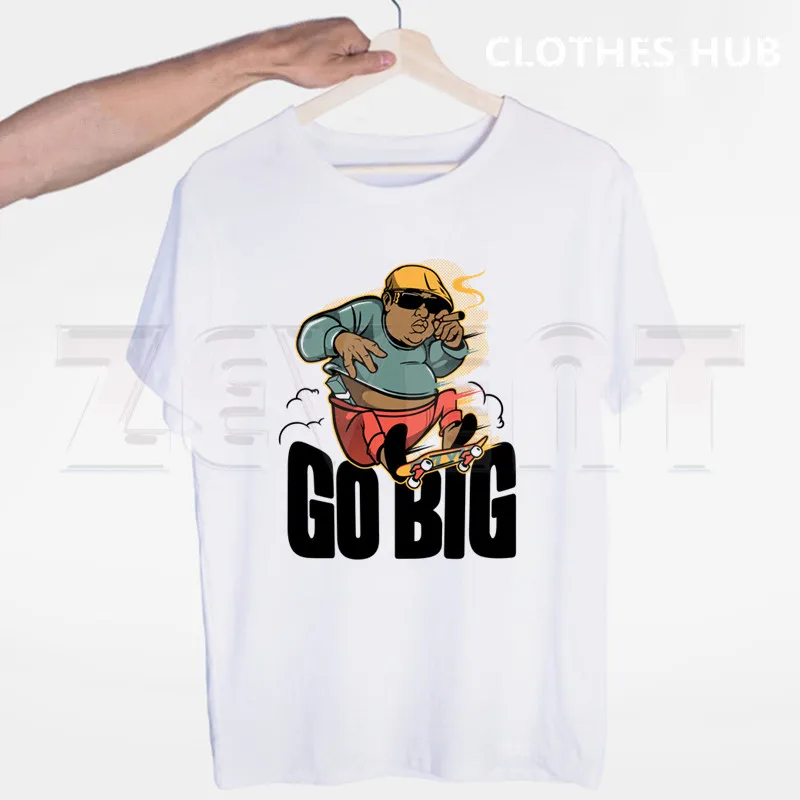 R.I.P Notorious Big Shirt Mens Short Sleeve whiteTshirt Hiphop Rock Biggie Smalls T Shirt Male Notorious B.I.G. T Shirts