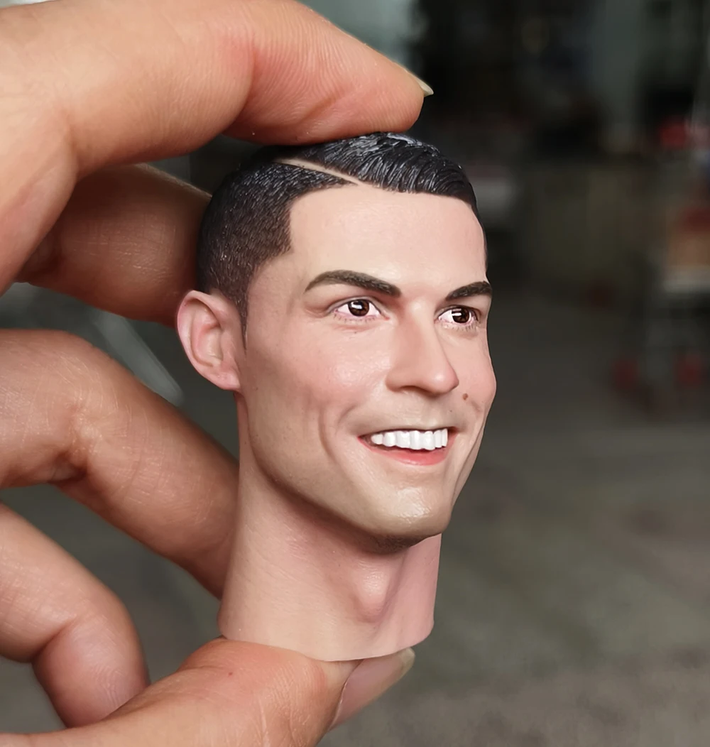 Масштаб 1/6 голова Роналду лепка Мужская резьба модель подходит для 12 дюймов